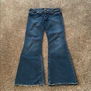 Silver Flare Jeans